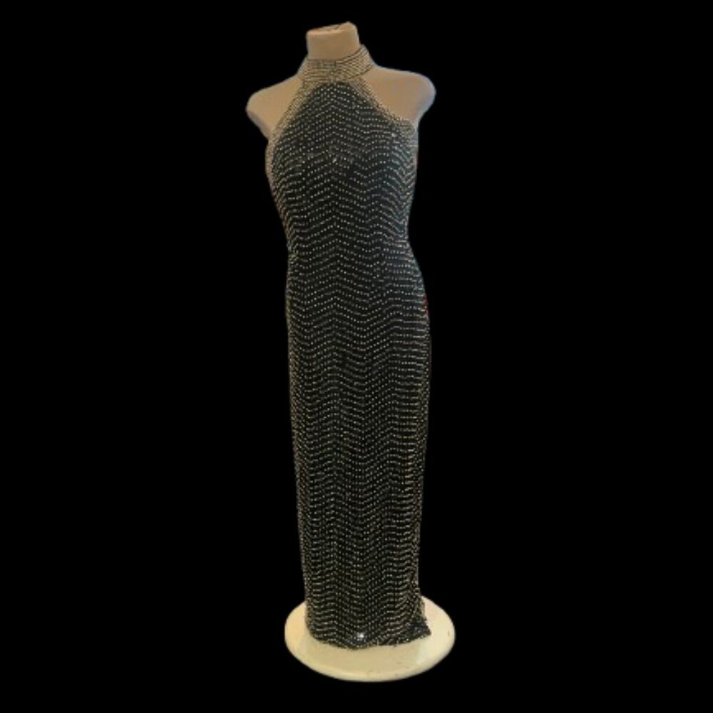Vintage Green Ath Day Pinky Creations Beaded Prom Dress